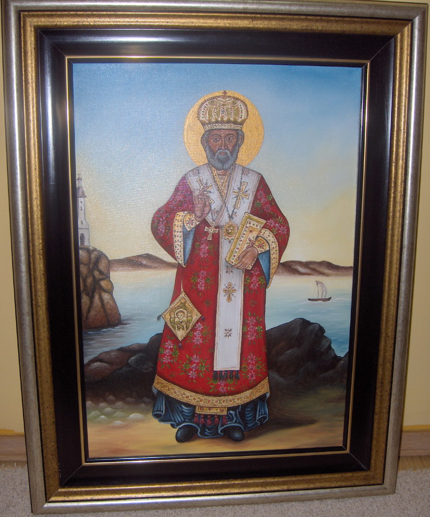 Sveti Nikola - ulje na platnu